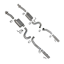 Load image into Gallery viewer, BBK 86-04 Mustang Cat Back Kit Varitune Mufflers Stainless Steel Tips Catback BBK
