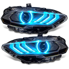 Load image into Gallery viewer, Oracle Lighting 18-23 Ford Mustang Dynamic ColorSHIFT LED Headlights - Black Series SEE WARRANTY Headlights ORACLE Lighting   
