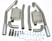 Load image into Gallery viewer, JBA 65-70 Ford Mustang 260-428 409SS Dual Turn Down Under Rear Valance Header Back Exhaust Header Back JBA
