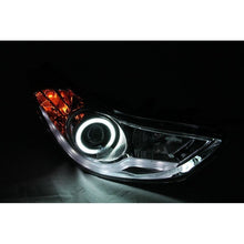 Load image into Gallery viewer, ANZO 2011-2014 Hyundai Elantra Projector Headlights w/ Halo Black (CCFL) Headlights ANZO
