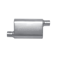 Load image into Gallery viewer, Gibson MWA Superflow Offset/Offset Oval Muffler - 4x9x14in/3in Inlet/3in Outlet - Stainless Muffler Gibson
