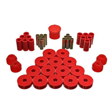 Load image into Gallery viewer, Energy Suspension 55-75 Jeep CJ5/CJ6 Red Hyper-Flex Master Bushing Set Bushing Kits Energy Suspension
