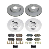 Power Stop 21-22 Hyundai Elantra Front & Rear Z17 Coated Brake Kit Brake Kits - Performance Blank PowerStop   