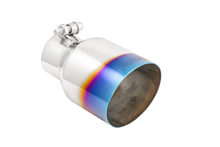 Load image into Gallery viewer, MBRP Burnt End Tip 2.5 ID 4 ID Out 6.5 length Single Wall Angle Cut 304 Stainless Steel Tips MBRP
