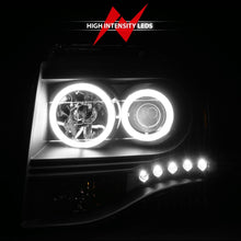 Load image into Gallery viewer, ANZO 2007-2014 Ford Expedition Projector Headlights w/ Halo Black Headlights ANZO
