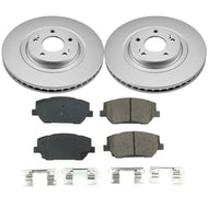 Power Stop 2019 Hyundai Santa Fe Front Z17 Evolution Geomet Coated Brake Kit Brake Kits - Performance Blank PowerStop