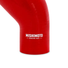 Load image into Gallery viewer, Mishimoto Silicone Reducer Coupler 45 Degree 3.5in to 4in - Red Silicone Couplers &amp; Hoses Mishimoto
