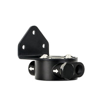 Load image into Gallery viewer, Mishimoto 3/4 - 16 Thread Remote Oil Filter Mount - Black Fittings Mishimoto
