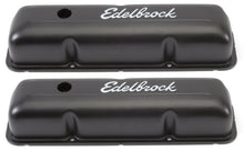 Load image into Gallery viewer, Edelbrock Valve Cover Signature Series Ford 1958-1976 FE V8 Black Valve Covers Edelbrock
