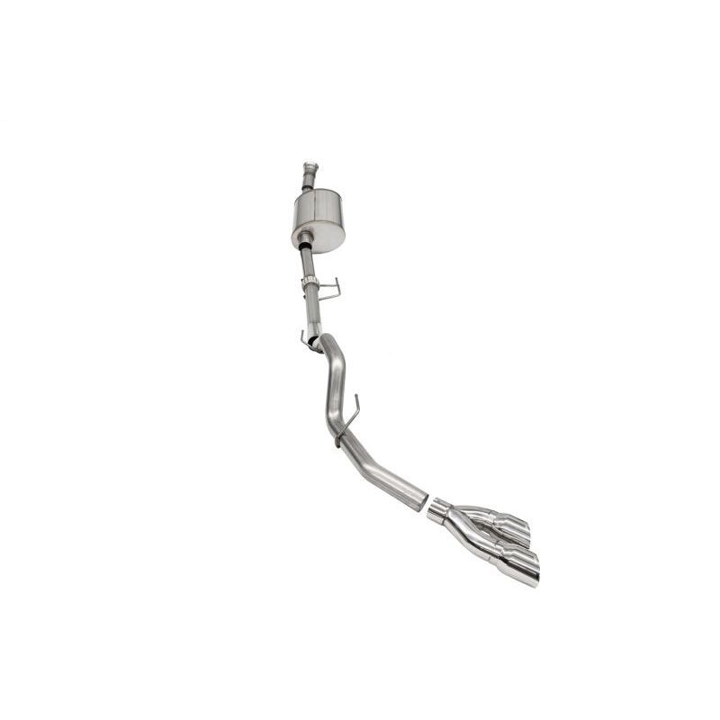 Corsa 2021-2024 Ford F-150 SuperCab/6.5in Bed 3.5L V6 Sport Cat-Back Single Side Exit-Polished Catback CORSA Performance