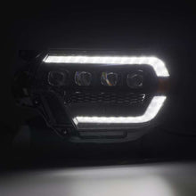 Load image into Gallery viewer, AlphaRex 12-15 Toyota Tacoma NOVA LED Proj Headlights Plank Alpha Blk w/Activ Light/Seq Signal/DRL Headlights AlphaRex
