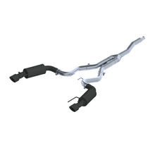 Load image into Gallery viewer, MBRP 15-18 Ford Mustang EcoBoost 2.3L Black 3in Cat Back Dual Split Rear Exit (Street Version) Catback MBRP

