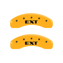 Load image into Gallery viewer, MGP 4 Caliper Covers Engraved Fr Escalade Rear EXT Yellow Finish Blk Char 2003 Cadillac Escalade ESV Caliper Covers MGP
