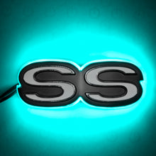 Load image into Gallery viewer, Oracle Chevrolet Camaro SS Illuminated Emblem - Aqua SEE WARRANTY Light Accessories and Wiring ORACLE Lighting
