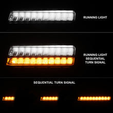 Load image into Gallery viewer, ANZO 2018-2021 Jeep Wrangler LED Side Markers Chrome Housing Smoke Lens w/ Seq. Signal Low Config Lights Corner ANZO
