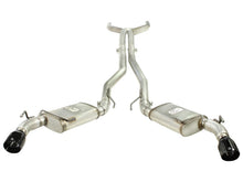 Load image into Gallery viewer, aFe MACHForce XP Exhaust 3in Stainless Stee CB/10-13 Chevy Camaro V8-6.2L (td) (gloss blk tip) Catback aFe
