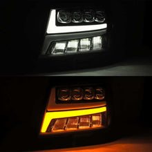 Load image into Gallery viewer, AlphaRex 07-13 Chevy Avalanche NOVA LED Proj Headlights Plank Style Matte Black w/Activ Light/DRL Headlights AlphaRex
