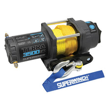 Load image into Gallery viewer, Superwinch 3500 LBS 12V DC 7/32in x 32ft Synthetic Rope Terra 3500SR Winch - Gray Wrinkle Winches Superwinch
