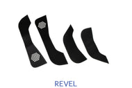 Revel GT Design Kick Panel Cover (White Stitch) 16-19 Tesla Model 3 - 4 Pieces Door Panels Revel