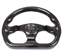 Load image into Gallery viewer, NRG Carbon Fiber Steering Wheel (320mm) Flat Bottom w/Shiny Black Carbon Steering Wheels NRG
