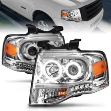 Load image into Gallery viewer, ANZO 2007-2014 Ford Expedition Projector Headlights Chrome Headlights ANZO

