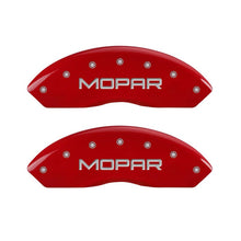 Load image into Gallery viewer, MGP Set of 4 Caliper Covers, Engraved Front and Rear: Red Powder Coat Finish, Silver Characters. Caliper Covers MGP
