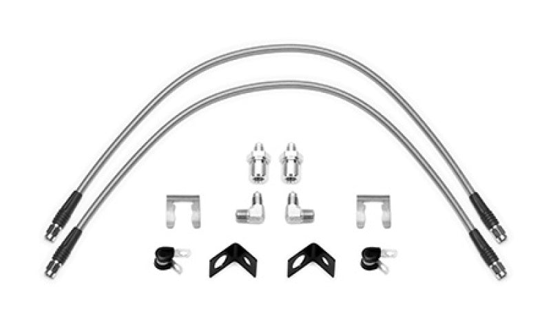 Wilwood Flexline Kit 25 inch 3/8-24 to 90 Degree Brake Line Kits Wilwood