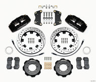 Wilwood Dynapro 6 Front Hat Kit 12.19in Drilled 2012 Fiat 500 w/ Lines Big Brake Kits Wilwood