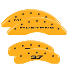 Load image into Gallery viewer, MGP Front set 2 Caliper Covers Engraved Front MGP Red finish silver ch Caliper Covers MGP
