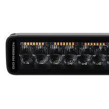 Load image into Gallery viewer, Go Rhino Xplor Blackout Combo Series Dbl Row LED Light Bar w/Amber (Side/Track Mount) 32in. - Blk Light Bars &amp; Cubes Go Rhino   
