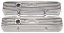 Load image into Gallery viewer, Edelbrock Valve Cover Classic Series Chevrolet 1959-1986 262-400 CI V8 Polshed Valve Covers Edelbrock
