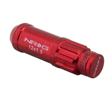 Load image into Gallery viewer, NRG 700 Series M12 X 1.5 Steel Lug Nut w/Dust Cap Cover Set 21 Pc w/Locks &amp; Lock Socket - Red Lug Nuts NRG
