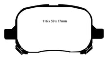 Load image into Gallery viewer, EBC 99-01 Lexus RX300 3.0 2WD Greenstuff Front Brake Pads Brake Pads - Performance EBC   
