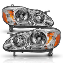 Load image into Gallery viewer, ANZO 2005-2008 Toyota Corolla Crystal Headlight Chrome Amber Headlights ANZO
