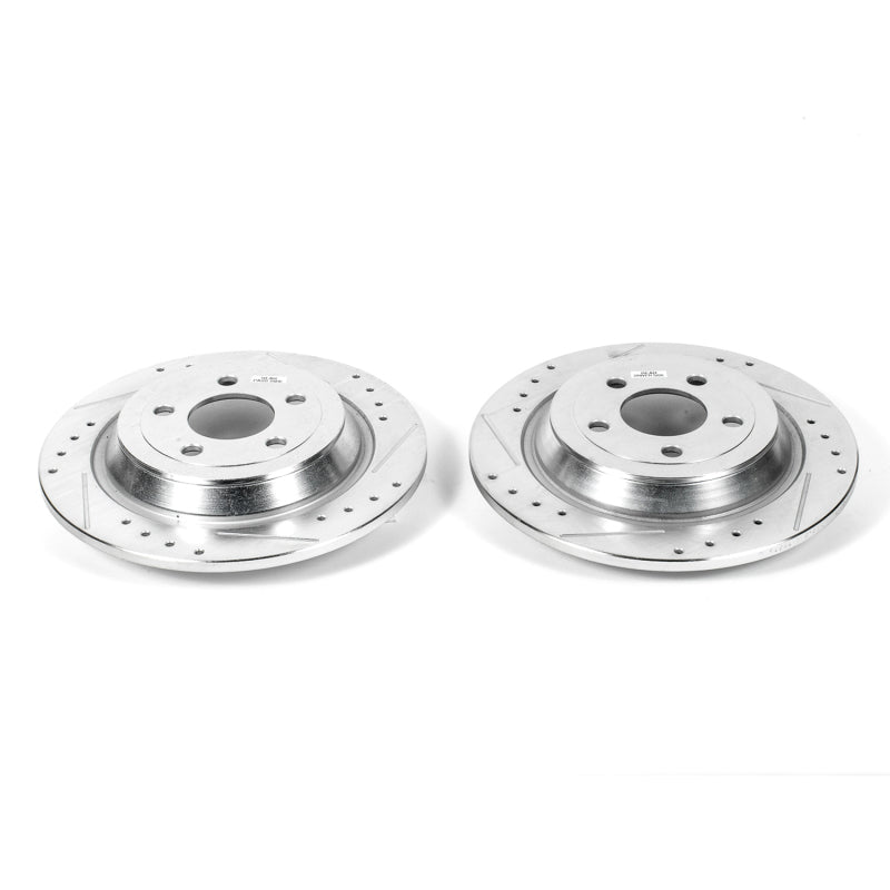 Power Stop 15-17 Ford F-150 Rear Evolution Drilled & Slotted Rotors - Pair Brake Rotors - Slot & Drilled PowerStop