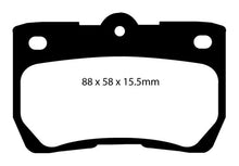 Load image into Gallery viewer, EBC 06-07 Lexus GS300 3.0 Yellowstuff Rear Brake Pads Brake Pads - Performance EBC   
