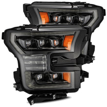 Load image into Gallery viewer, AlphaRex 17-20 Ford Raptor NOVA LED Proj Headlights Plank Style Alpha Black w/Activ Light/Seq Signal Headlights AlphaRex
