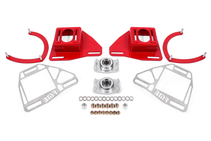BMR Suspension 82-92 Chevy Camaro Caster/Camber Plates w/ Lockout Plates - Red Shock Mounts & Camber Plates BMR Suspension   