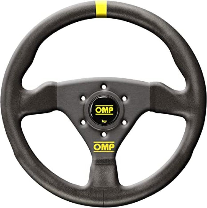 OMP Trecento Steering Wheel - Small Suede (Black) Leather Steering Wheels OMP   