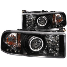 Load image into Gallery viewer, ANZO 1994-2001 Dodge Ram Projector Headlights w/ Halo Black Headlights ANZO
