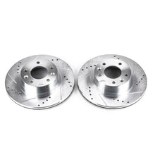 Load image into Gallery viewer, Power Stop 93-95 Mazda RX-7 Front Evolution Drilled &amp; Slotted Rotors - Pair Brake Rotors - Slot &amp; Drilled PowerStop   

