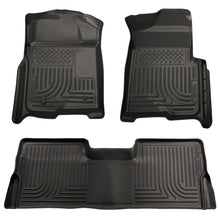 Load image into Gallery viewer, Husky Liners 09-12 Honda Pilot (All) WeatherBeater Combo Black Floor Liners (One Piece for 2nd Row) Floor Mats - Rubber Husky Liners
