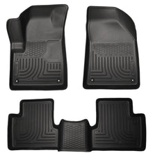 Load image into Gallery viewer, Husky Liners 14 Jeep Cherokee WeatherBeater Black Front and Second Seat Floor Liners Floor Mats - Rubber Husky Liners
