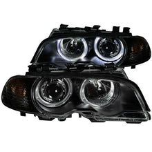 Load image into Gallery viewer, ANZO 2000-2003 BMW 3 Series E46 Projector Headlights w/ Halo Black Headlights ANZO
