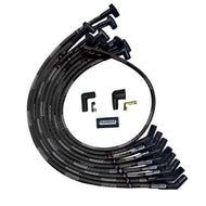 Moroso SBC Over Valve Cover 135 Deg Plug HEI Sleeved Ultra Spark Plug Wire Set - Black | 51527