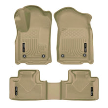 Load image into Gallery viewer, Husky Liners 16-22 Dodge Durango Weatherbeater Tan Front &amp; 2nd Seat Floor Liners Floor Mats - Rubber Husky Liners
