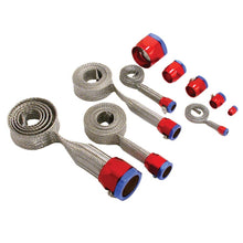 Load image into Gallery viewer, Spectre MagnaBraid 304SS Braided Sleeving Kit - Red/Blue End Caps Sleeves Spectre
