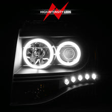 Load image into Gallery viewer, ANZO 2007-2014 Ford Expedition Projector Headlights w/ Halo Black Headlights ANZO
