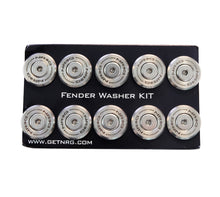 Load image into Gallery viewer, NRG M-Style Fender Washer Kit (TI Series) M6 Bolts For Plastic (Silver Wshr/Silver Scrw) - Set of 10 Hardware Kits - Other NRG
