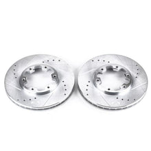 Load image into Gallery viewer, Power Stop 03-04 Nissan Frontier Front Evolution Drilled &amp; Slotted Rotors - Pair Brake Rotors - Slot &amp; Drilled PowerStop   
